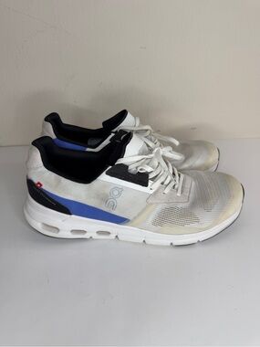 On Running Shoes Men’s Size 10.5 White Blue Cloudrift Running Sneakers 87.98262